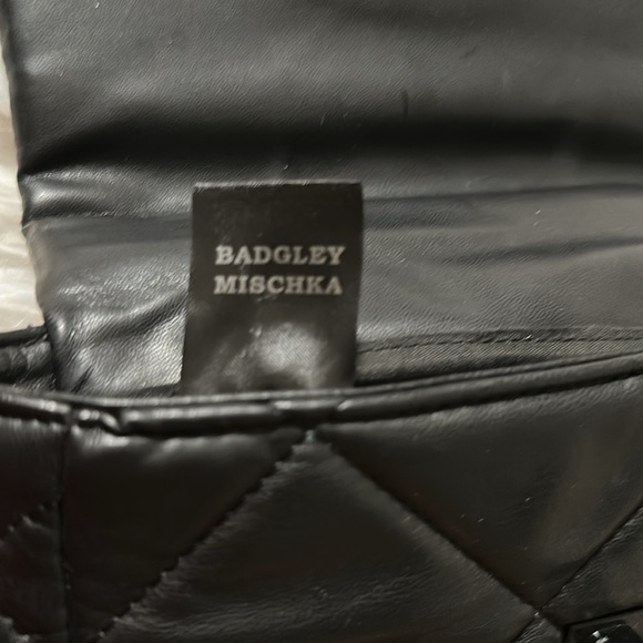 Badgley Mischka Small Quilted Vegan Leather Bag - Picture 8 of 8